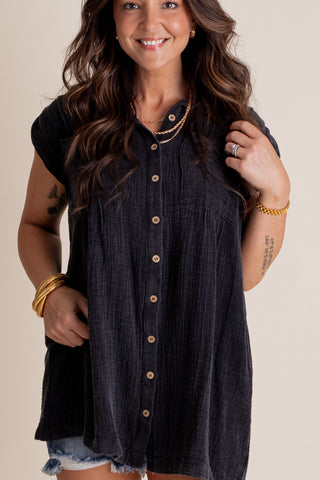 Kick It With Me Button Down Tunic *Final Sale*