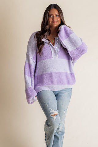 Perfect Escape Striped Knit Sweater