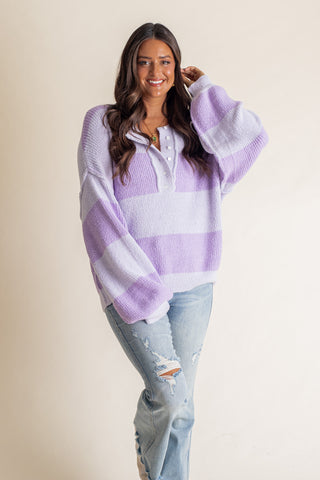 Perfect Escape Striped Knit Sweater