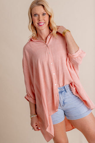 Perfectly Present Button Down Top *Final Sale*