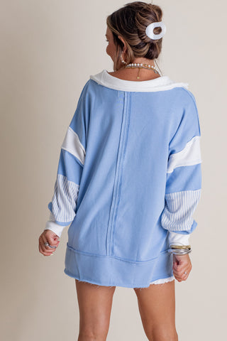 Embrace The Journey Collared Pullover