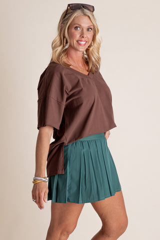 On The Edge V-Neck Top *Final Sale*