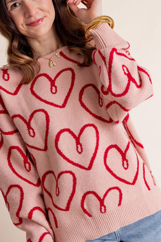 Be My Valentine Boat Neck Sweater