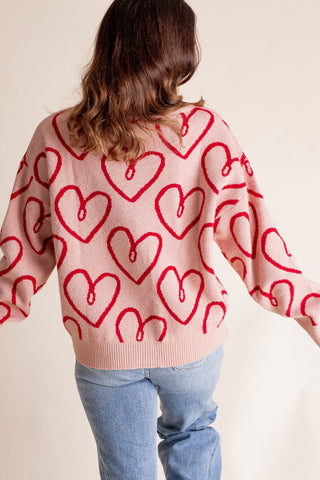 Be My Valentine Boat Neck Sweater