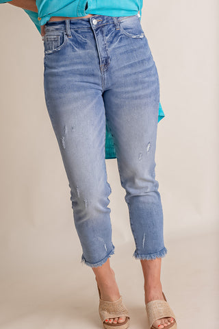 Abigail High Rise Relaxed Skinnies