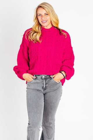 Living The Dream Cable Knit Sweater *Final Sale*