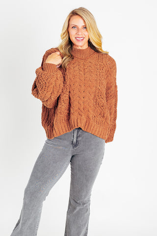 Living The Dream Cable Knit Sweater *Final Sale*