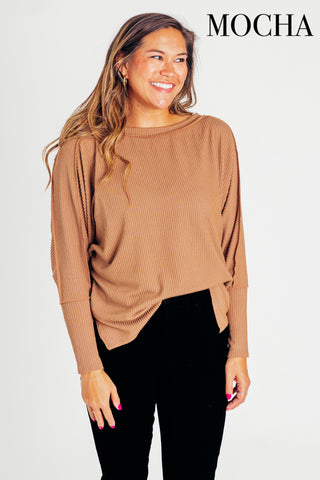 Simply Amazing Ribbed Top *Final Sale*