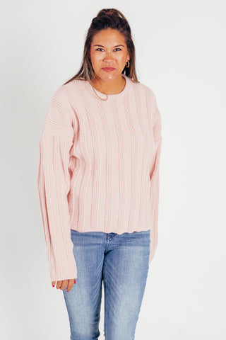 Romantic Impression Ribbed Sweater *Final Sale*