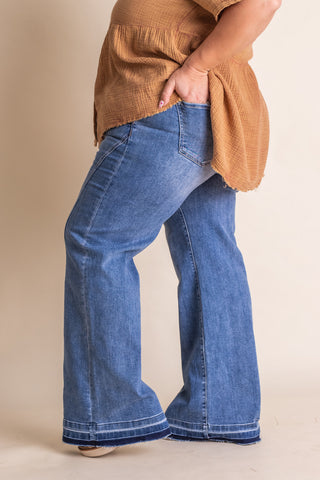 Brandi High Rise Wide Leg Jeans - CURVY *Final Sale*
