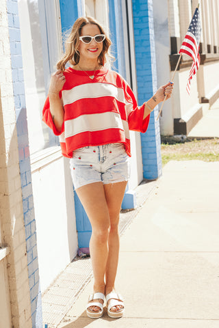 Stand Your Ground Striped Top *Final Sale*