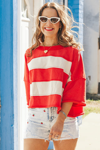 Stand Your Ground Striped Top *Final Sale*