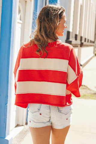 Stand Your Ground Striped Top *Final Sale*