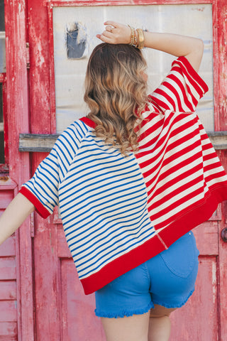 Land Of The Free Striped Top *Final Sale*