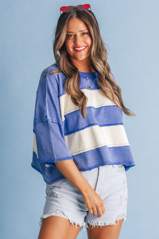 Stand Your Ground Striped Top *Final Sale*