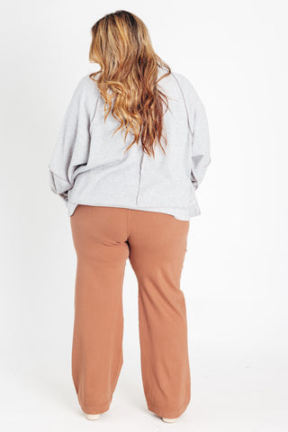 Commitment To Cool Twill Wide Leg Pants - CURVY *Final Sale*