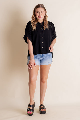 Moonlit Meadow Button Down Top *Final Sale*