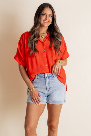 Moonlit Meadow Button Down Top *Final Sale*