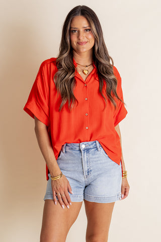 Moonlit Meadow Button Down Top *Final Sale*