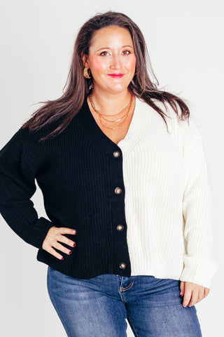 Don't Let Me Down Knit Sweater - CURVY