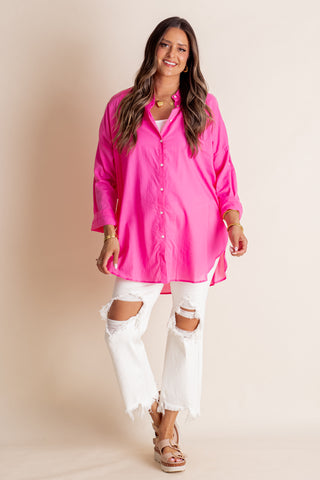 Echo Of Love Button Down Top *Final Sale*