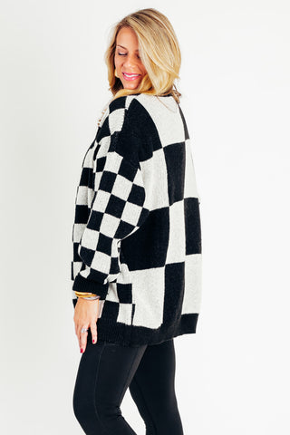 Make You Miss Me Checkered Cardigan *Final Sale*