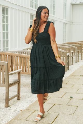 Without Fail Smocked Midi Dress *Final Sale*