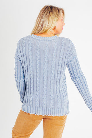 Closer To Me Cable Knit Sweater *Final Sale*