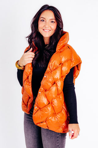 To Be With You Button Up Puffer Vest *Final Sale*