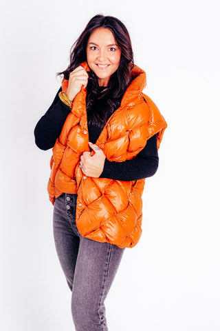To Be With You Button Up Puffer Vest *Final Sale*