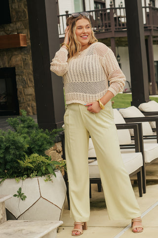 Outside Attention Wide Leg Trousers *Final Sale*