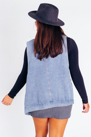Get To The Chase Denim Vest *Final Sale*