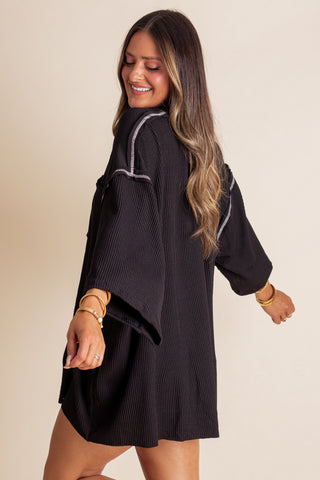 Only Go Forwards Oversized Urban Ribbed Tunic