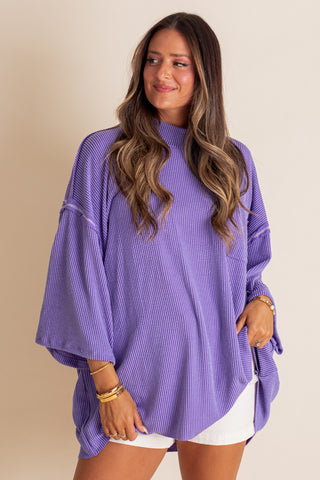 Only Go Forwards Oversized Urban Ribbed Tunic