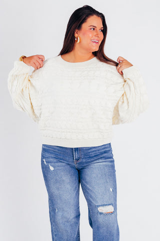 Just What I Needed Cable Knit Sweater *Final Sale*