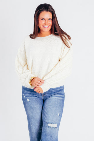 Just What I Needed Cable Knit Sweater *Final Sale*
