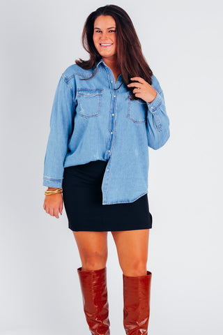 Layla Relaxed Fit Button Down Top *Final Sale*