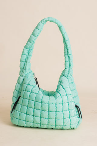 Give It A Go Quilted Tote Bag