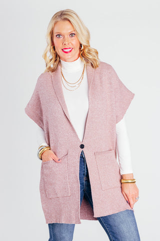 Daily Affirmations Sleeveless Cardigan *Final Sale*