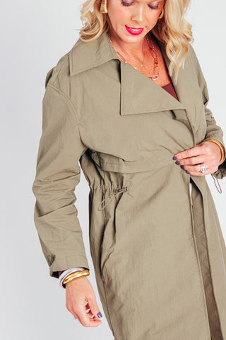 To New Heights Light Weight Trench Coat *Final Sale*