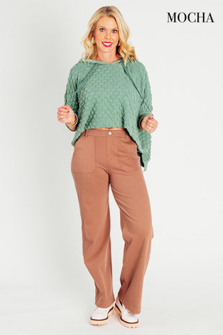 Commitment To Cool Twill Wide Leg Pants *Final Sale*