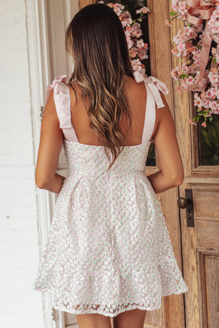 Happy You're Here Floral Embroidered Dress *Final Sale*