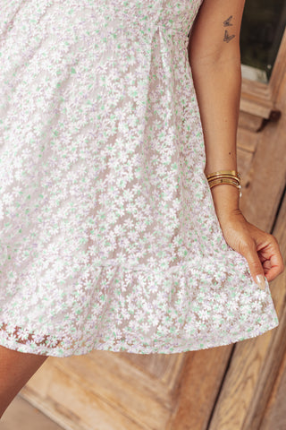 Happy You're Here Floral Embroidered Dress *Final Sale*