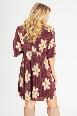 Ease On By Pleated Mini Dress *Final Sale*