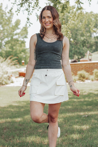 The Bright Side Cargo Skort *Final Sale*