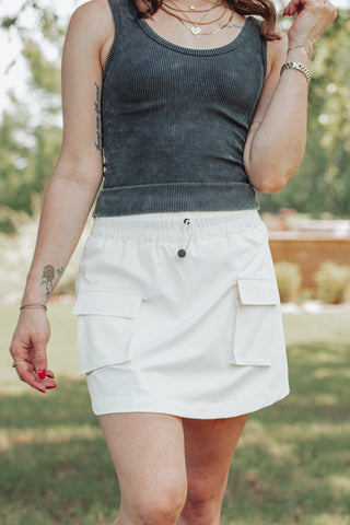 The Bright Side Cargo Skort *Final Sale*