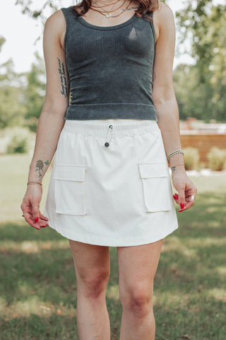 The Bright Side Cargo Skort *Final Sale*