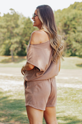 Run The Race Off Shoulder Top *Final Sale*