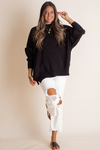 Slow Mornings Oversized Sweater