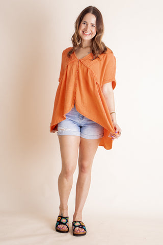 Always In Control V Neck Top *Final Sale*